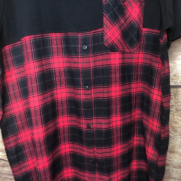Black Kaviar Guapo Tee Size 2XL Red Flannel Pocket - Picture 3 of 8